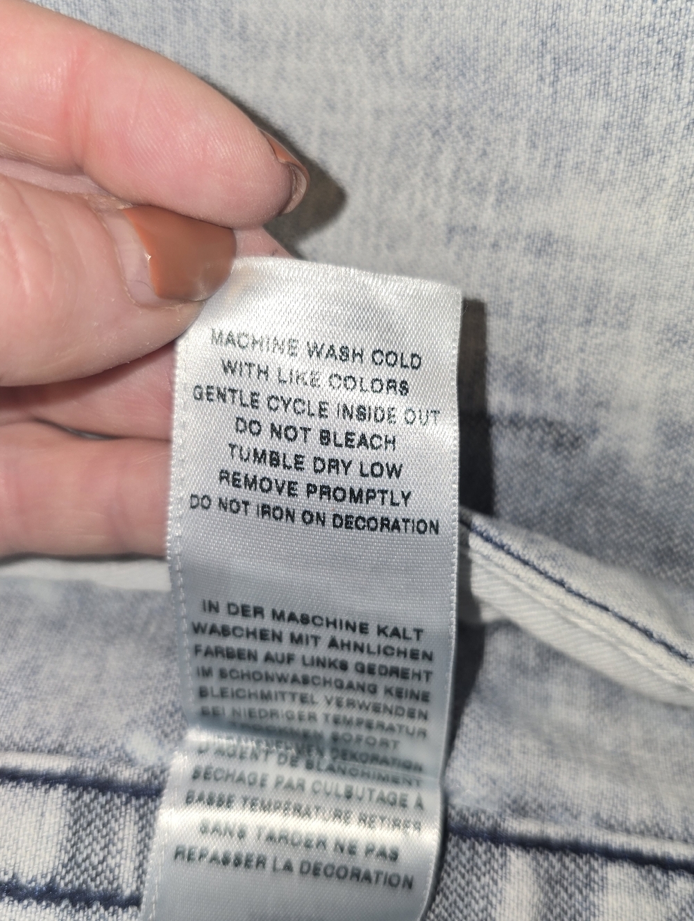 True Religion Kids Denim Jimmy Trucker Jacket Acid Wash Rope Stitch Blue Size Sm - Picture 11 of 12